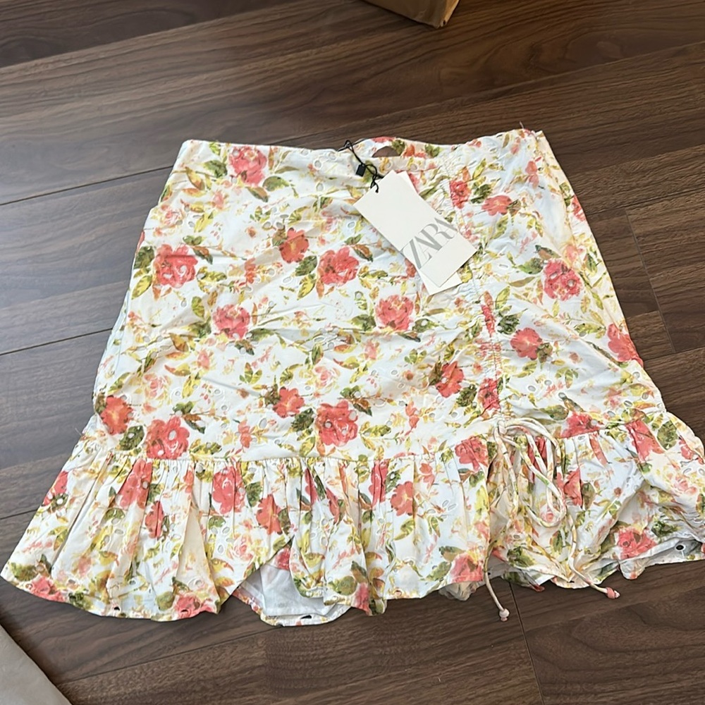 Spring floral skirt